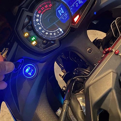 Motorcycle Dual USB Charger with Relay Battery Charger Compatible with Versys650 Versys1000 Ninja400 Ninja650 Versys 650 1000 X300 X650 Ninja 400 650