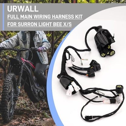 Full Main Wire Wiring Harness Assy for Sur Ron Light Bee X/S, Powersport Complete Main Cable Cord Harness Assembly for Sur Ron OEM Parts