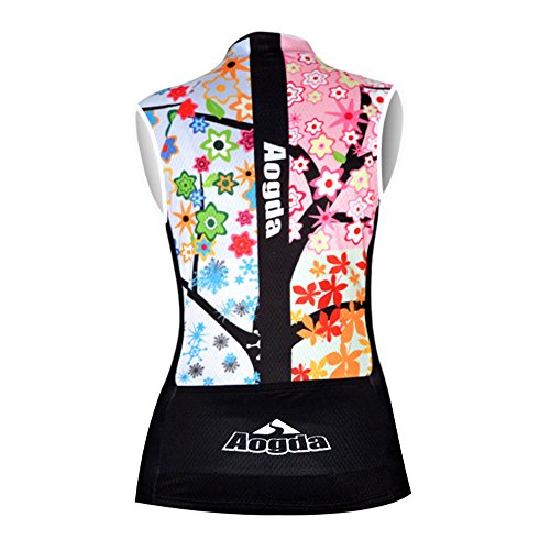 Sleeveless Cycling Jerseys Women Bike Tops Team Biking Shirts Bicycle Vests Clothing - color: 001a, size: X-Large