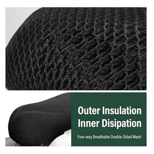 Motorcycle Seat Cover for Aprilia Tuareg 660 2021-2023, 3D Mesh Airflow Breathable Seat Cushion Protector, Anti-Slip Heat Insulation Sun-Proof Saddle Pad Accessories