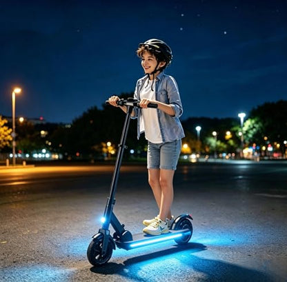USB Battery Box COB LED Scooter Bike Ambient Light, 8 Lighting Modes, Waterproof No-Wiring Safety Warning Flexible Strip Light for Electric Scooter, Bicycle, Kids Balance Bike - color: Blue