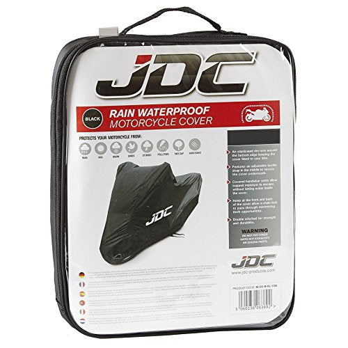 JDC Motorcycle Cover Waterproof - Black - RAIN - XL Tall Top Box - size: XL Tall Top Box
