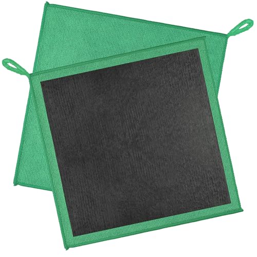 2PCS Clay Towel Auto Detailing, Clay Bar Towel Cloth Auto Detailing for Car (12 x 12 in) (Green) - color: Green