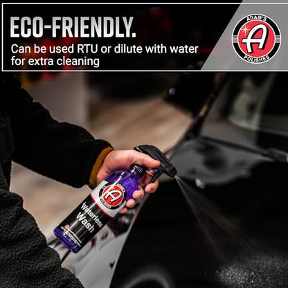 Adam's Polishes Waterless Car Wash Kit - Car Cleaning Supplies for Car Detailing | Safe Ultra Slick Lubricating Formula for Car, Boat, Motorcycle, RV | No Garden Hose, Wash Soap or Foam Cannon Needed - size: Kit