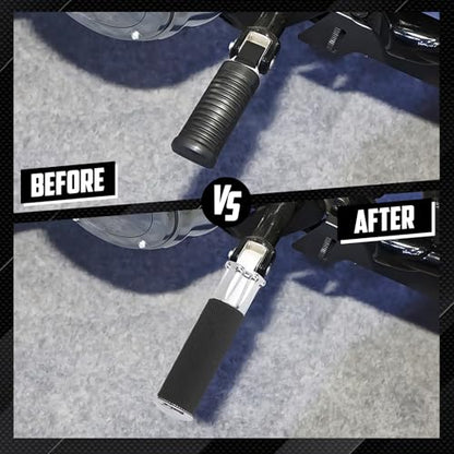 Motorcycle Passenger Foot Pegs Rear Footrest Fit for Softail Breakout 114 FXBR Deluxe FLFB Low Rider FXLR Street Bob FXBB FXDR LiveWire (Chrome) - color: Chrome