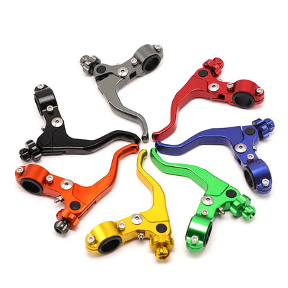 7/8‘’ 22mm Universal Motorcycle CNC Short Stunt Clutch Lever Aluminum Alloy Clutch Handlebar Compatible with Most Motorcycles Dirt Bike-Blue - color: Blue