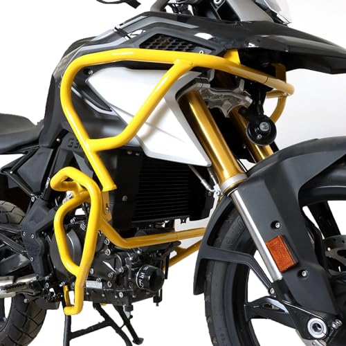 CHIFUN Engine Guard Upper Lower Highway Crash Bars Compatible with BMW G310GS G 310GS 2022 2023 Yellow Steel Motorcycle Frame Protection Bars - color: Yellow