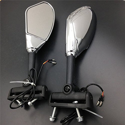 SMT-Yellow Led Lights Mirror Compatible With Suzuki Gsxr 600 750 1000 Hayabusa Sv650S Tl1000R Cd [B075WQNZWB]