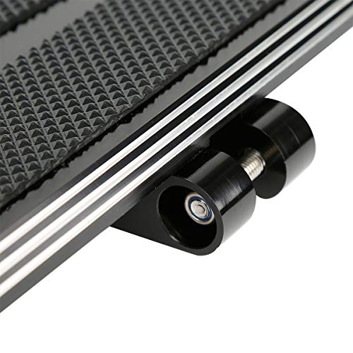 TCMT Pair Half-Shield Burst Rider Footboard Fit For Harley Touring 1986-2025 Road King Electra Street Road Glide Trike Models 2008-2025 Softail FL 1986-2017 Switchback FLD 2012-2016 - color: Rider Footboard, size: Style C
