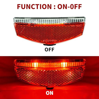 BV Bike Lights for Night Riding LED Bike Tail Light - Bicycle Light Battery-Powered/Rechargeable - Rear Bike Light Weather Resistant - Visible Up to 1500ft Bicycle Tail Light LED Bike Light - size: Rear Carrier Mount - A - Single