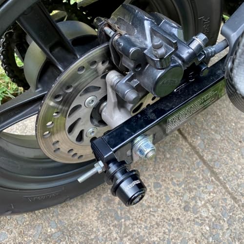 Compatible with Grom 125 2024 2025 MSX125 MSX 125 2013-2021 2022 2023 Grom Accessories CNC Motorcycle Swingarm Spools Sliders Rear Wheel Axle Stand Screws Adapter (Gold) - color: Gold
