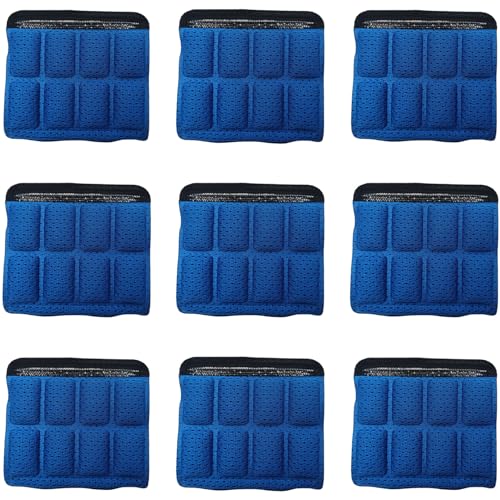 Helmet Chin Straps Jaw Pads Chin Pad Soft Foam Sponge Pad Strap Padding Replacement Lining Cushion Mat Liner Universal Fit for Cycling Bike Motorcycle Bicycle Riding - color: Blue 9PCS