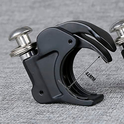 Clear Windshield Fairings Quarter Head Fairing Windshield with 41mm Fork Clamps Fit for Harley Sportster XL883 XL1200 - color: Clear Windshield + 41mm Black Clamps