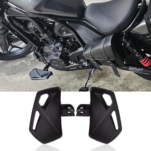 Motorcycle Highway Pegs Front Rider Floorboards Enlarger Foot Pegs Footrest Pedals Extension Wide Pedals Compatible for Ho&n&da Rebel CMX 1100 CMX1100 Accessories 2021-2024 (Black) - color: Black