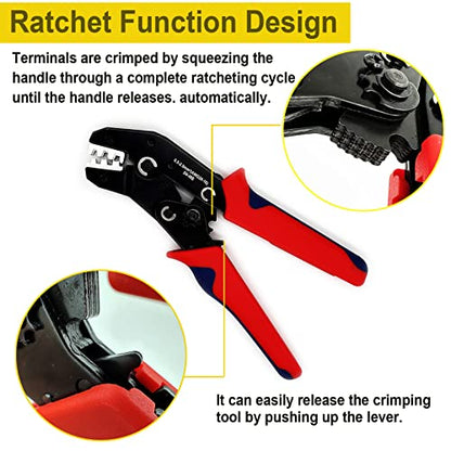 352Pcs Waterproof Electrical Connector Terminals Automotive Electrical Wire Connectors 1/2/3/4 Pin Connector with Ratchet Crimping Tool - color: 352pcs With Crimper
