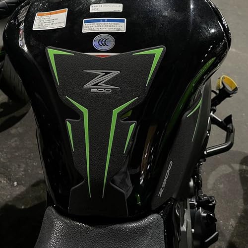 TZMAPU Compatible Kawasaki Z900 GasTank Pad,Motorcycle Tank Protector, Non-Slip Fuel Tank Stickers Kit Rubber Protective Pads (Black)