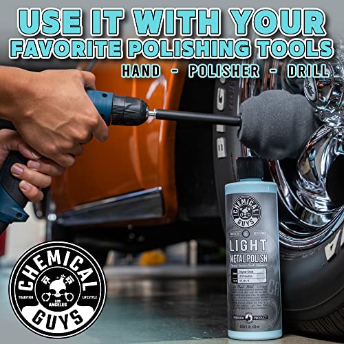 Chemical Guys SPI_404_16 Light Metal Polish (Works on Chrome, Stainless Steel, Aluminum & More), 16 fl oz - style: Light Metal Polish