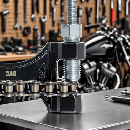 DYC 420 Chain 138 Links Cut-to-Fit w/Master Link & Chain Breaker Tool for Mini Bike, Pit Bike, Dirt Bike, ATV & Go Kart (Coleman, Baja, SSR, TaoTao, Coolster, Apollo, Kazuma, TrailMaster, Massimo) - size: 420-138L