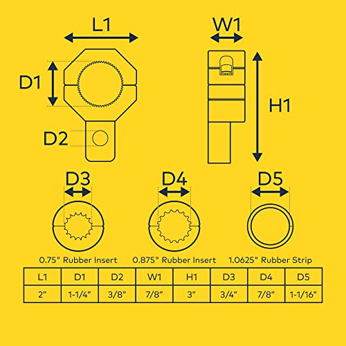 LAMPHUS Off-Road ATV UTV Light Bar Mount Mounting Bracket Mini Bar Clamp Kit [0.75"/1"/1.25" Inch] [Vertical Bar] [Aluminium] Bull Bar UTV Roll Bar Clamp Tube Roll Cage Clamps Mount for ATV UTV - size: 1 Pack, style: Vertical Bar