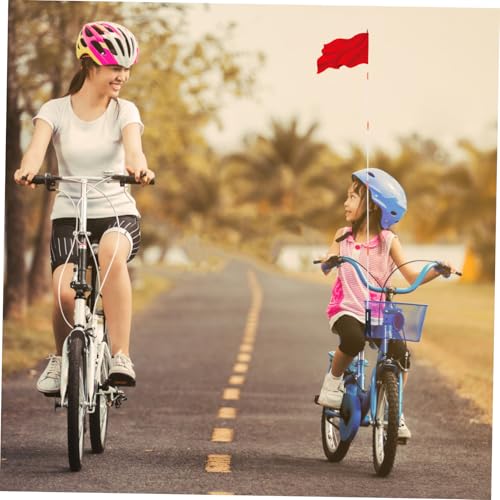 2sets Bike Flag Pole Safety Bicycle Flagpole Accessory Flagpoles for Bike Flag Display Bracket Motorcycle Mounts Rear Seat Bracket
