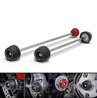 Wheel Fork Slider Protector for Ducati Hypermotard 939 950 2016-2023 Motorcycle Front Rear Axle Crash Protector Accessories