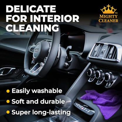 Premium 2pk +1 Free Shammy Cloth for Car Drying - 26"x17" - Super Absorbent Chamois Towel - Scratch-Free, Reusable & Soft Wash Cloth - Car Drying Towels - color: Purple, Blue, Mint