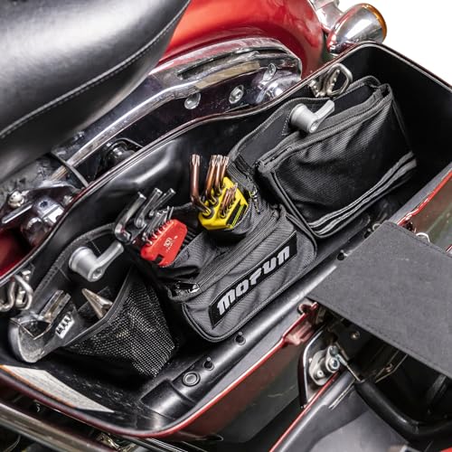 Mofun Motorcycle Saddlebag Organizers Storage Bags Saddle Bag Organizers Compatible With Harley Touring Road King Road Electra Street Glide 1993-2013 - style: For 1993-2013