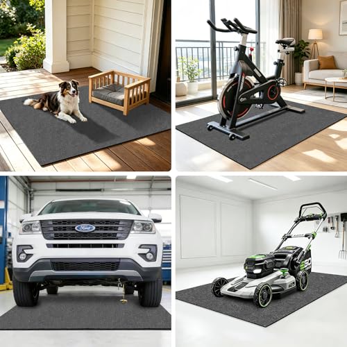 Oil Spill Mat 60"x72" Garage Floor Mat for Under Car,High Absorbent Oil Pad Maintenance Mat for Oil Change,Washable Reusable,Protect Garage Floor from Oil Drip,Waterproof TPE Backing Contain Liquid - size: Garage Floor Mat 5' x 6'-1PK
