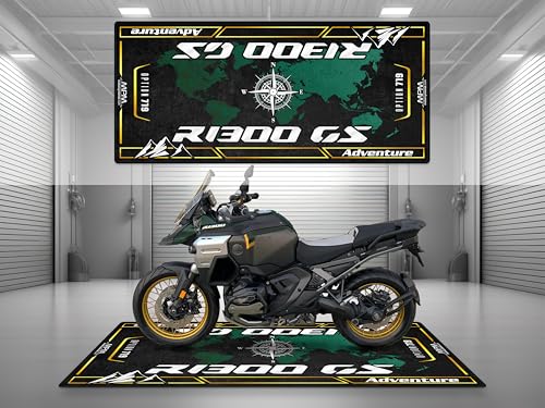 MPM Motorcycle Mat for R1300 GS Adventure - Washable Non - Slip Oil & Water Resistant Parking Pitmat for Garage, Showroom, Workshop Use (Option 719 Karakorum, Size 1 : 86.6 x 39.4/220 x 100 cm) - color: Option 719 Karakorum, size: Size 1 : 86.6 x 39.4/220