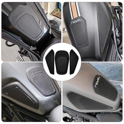 Motorcycle Tank Pads Protectors Sticker Anti Slip Side Rubber Padding Decal for Honda Rebel Cmx1100 CMX 1100 Rebel1100 2021-2025