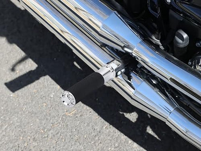Rear Passenger Footpegs Motorcycle Foot Pegs Footrest Fit for 2020-later LiveWire 2018-later SoftailBreakout FXBRS Deluxe FLSTNSE models (Chrome Bracket) - color: Chrome Bracket
