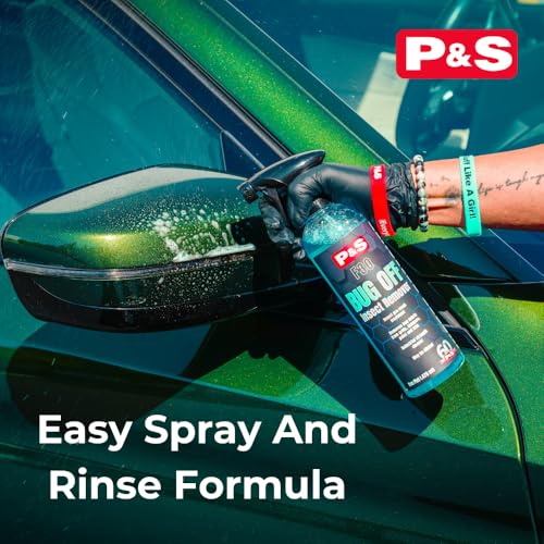 P&S Professional Detail Products Bug Off Insect Remover – Industrial-Strength Bug Splatter Cleaner, Safe for Paint, Trim & Grills, Pre-Wash Treatment, Easy Spray & Rinse Formula - 16oz - size: 16 Fl Oz (Pack of 1)