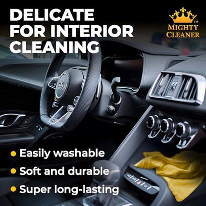 Premium 2pk +1 Free Shammy Cloth for Car Drying - 26"x17" - Super Absorbent Chamois Towel - Scratch-Free, Reusable & Soft Wash Cloth - Car Drying Towels - color: Pink, Blue, Yellow