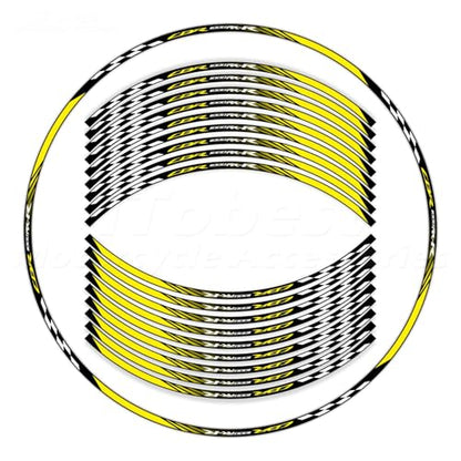 CBR 17 inch Wheel Rim Stickers Decals Tape Compatible with CBR1000RR-R 2004-2025 Motorcycle Reflective Rim Tapes Sticker Stripe (Yellow) - color: Yellow