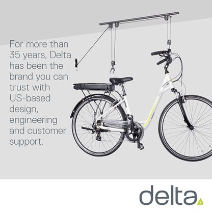 Bike Hoist- Heavy Duty for Space Saving - Road, Commuter & Mountain Bikes, Holds Kayaks & Ladders - No-Hassle Installation for Quick & Easy Access - style: Bike Hoist Pro With Kayak Straps