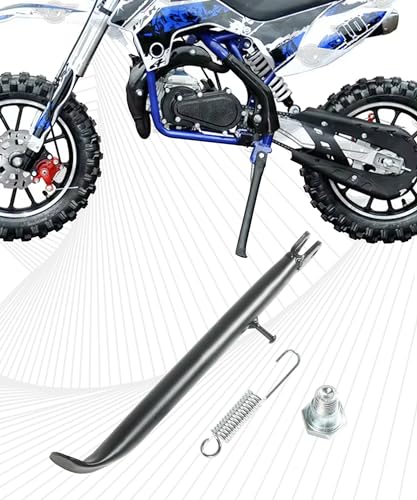 Dirt Bike Stand,Motorcycle Kickstand,Car Accessories Dirt bike Stand,Mini Bike Kickstand with Spring,Motorcycle Side Kickstand for Dirt Pit Bike 70cc 90cc 110cc 125cc 138cc 140cc 150cc 200cc