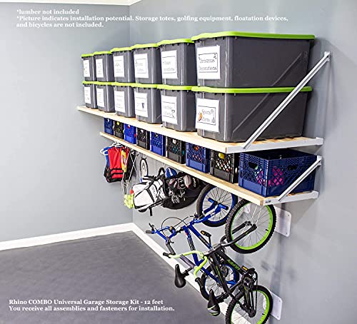 Rhino Combo Universal Garage Storage Kit - 12 feet - size: 12-ft Length x 33.5-in and 20-in Depth