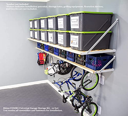 Rhino Combo Universal Garage Storage Kit - 12 feet - size: 12-ft Length x 33.5-in and 20-in Depth