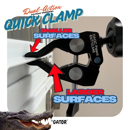 THE GATOR Cell Phone Holder with Both MagSafe and Cradle Options Included! Phone Mount for Golf Cart, ATV Accessory, Quad, Bicycle, Motorcycle, Car, Boat, Scooter, Photography Fits Most smart Phones