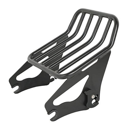 TCT-MOTORPARTS Black Sissy Bar Upright Passenger Backrest w/Pad Docking Hardware Kits Luggage Rack Fit for Harley Touring Models 2014-2025 - color: Black #3(2014-2025)