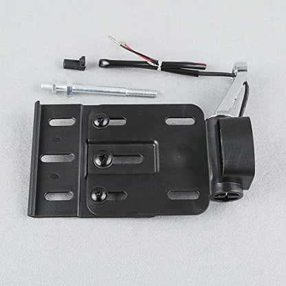 TCT-MT LED Light Side Mount License Plate Collapsible Fit for Harley Sportster XL 2004-2016 Forty Eight XL1200X Iron 883 XL883N Custom XL1200C Nightster XL1200N Roadster XL1200R Black