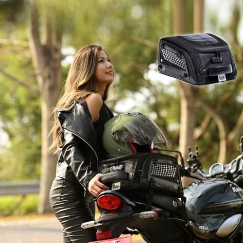 Niche Motorcycle Tail Bag, 31L Dual-Use Rear Seat & Tank Bag, Waterproof with TSA-Approved Lock, Adjustable Straps, for Adventure, Street & Dirt Bikes – Fits Full Helmets & More (NMO-2308)