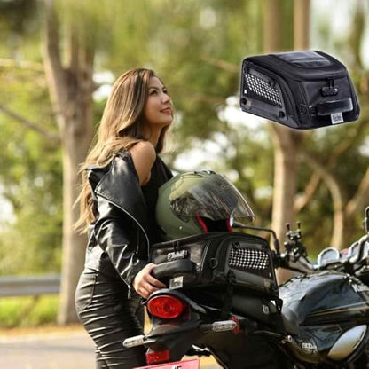 Niche Motorcycle Tail Bag, 31L Dual-Use Rear Seat & Tank Bag, Waterproof with TSA-Approved Lock, Adjustable Straps, for Adventure, Street & Dirt Bikes – Fits Full Helmets & More (NMO-2308)