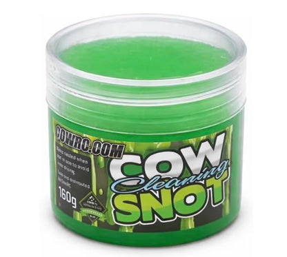 CowRC Cleaning Kit – Moo-Kleen 8oz Pre-Mix Spray, Cow Cleaning Snot Gel & Microfiber Cloth – RC Car, Truck, Buggy & Airplane Cleaning Supplies – Removes Dirt, Oil & Grime