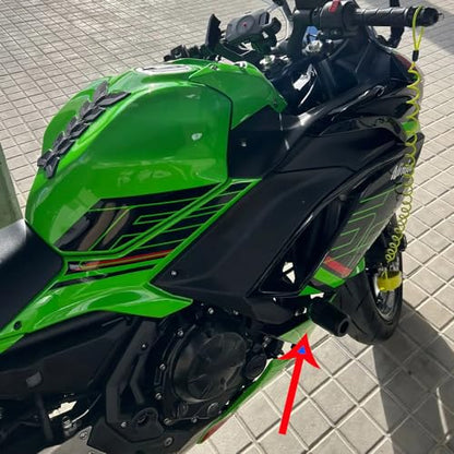 Compatible with 2026 Ninja 500 Ninja 500SE 2025 Z500 SE 2024 Ninja 400 Ninja400 Z400 Z 400 2018-2026 CNC Motorcycle Frame Sliders Crash Pad Falling Protection - color: CNC Black