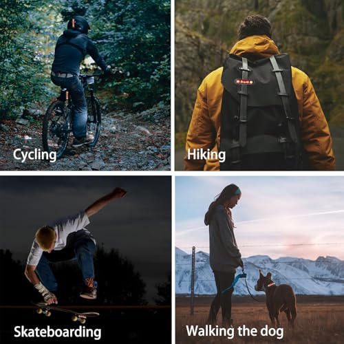 Bike Tail Light, Bicycle Rear Lights USB-C Rechargeable LED Cycling Safety Flashlight with 4 Light Mode for Road Mountain Night Riding & Adults Men Women - color: 6 PACK