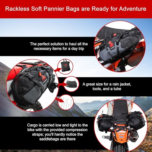 TUSK Traverse Pannier Bags Base System Black/Tan