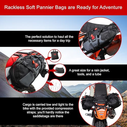 TUSK Traverse Pannier Bags - size: Base System w/ Dry Duffel Tail Bag