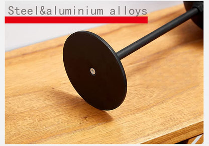 Helmet Stand - Metal Rotation Stand for Motocycle, Caps, Hats & Rugby Helmets - color: halfball*2