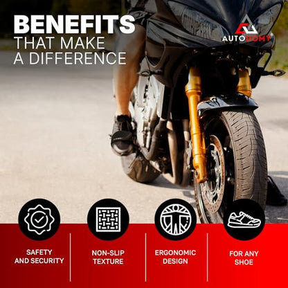 Autodomy Motorcycle Shoe Protector Scooter, ATV, Quad | Motorcycle Shifter Shoe | Shoe Cover for Motorcycle Shifter Non Slip and Wear Resistant | Motorcycle Boot Protector Universal